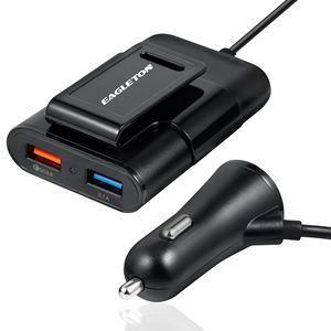 Cargador Universal para Automóvil, con Múltiples Puertos USB de Carga Rápida para Teléfono Móvil, para Reposacabezas y Asiento Trasero - Product Image 4