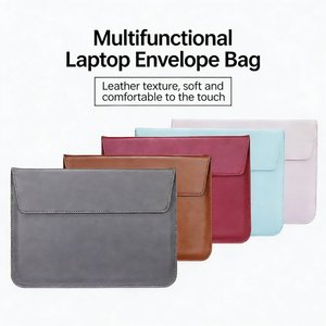 For MacBook Air Portable 13.3 Inch Laptop Case Business PU Leather <strong>Envelope</strong> Protective Case for MacBook Pro 15.4 Inch - Product Image 1