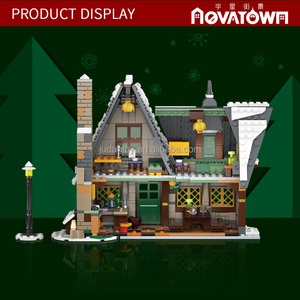 Ensemble de blocs de construction Mouldking 16049 <span class=keywords><strong>Village</strong></span> d'hiver de Noël, jouet créatif en briques, petit jouet éducatif en plastique, cadeau de Noël - Product Image 3