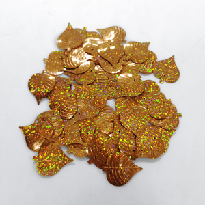 Bán Buôn Số Lượng Lớn Thiết Kế Mới Flash Leaves Shape PVC Art Deco Hình Dạng Lấp Lánh - Product Image 2