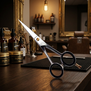 Juego de Tijeras de Peluquería Profesionales de 5 Pulgadas, Acero Inoxidable con Acabado Mate, Mango Largo para Diestros, Hechas en Japón - Product Image 5