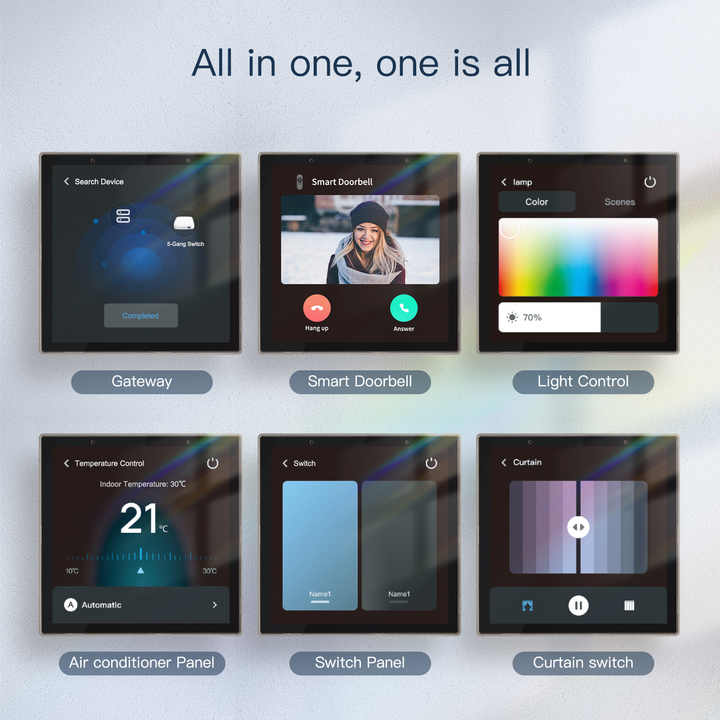 Glomarket 4 Inch Alexa Voice Control Smart Home Zigbee Gateway Wireless ...