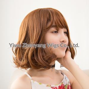 วิกผมสั้นแบบม้วน<span class=keywords><strong>ทรง</strong></span><span class=keywords><strong>ผม</strong></span>หยิกสไตล์เกาหลีสำหรับผู้หญิง  แบบติดกาวในตัว  <span class=keywords><strong>ทรง</strong></span><span class=keywords><strong>ผม</strong></span>เปียดอกแพร์  พร้อมหน้าม้า  ผลิตในเจ้อเจียง - Product Image 2