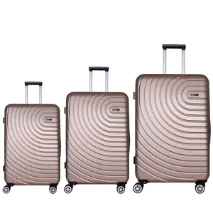 Professional luggage manufacturer offering customized PC suitcase trolley Waterproof travel luggage set with custom logo