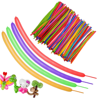 Globos Largos Multicolores para Modelar, Decoración para Fiestas de Cumpleaños, Baby Shower, Despedidas de Soltera, Bodas, Suministros para Decoración de Fiestas, 260 Globos