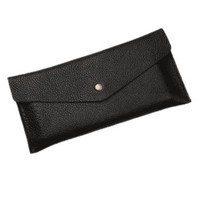 Dompet Panjang Vintage Unisex 2025, Dompet Retro Kancing PU, Tas Lunak Multi-Kartu, Laris Manis