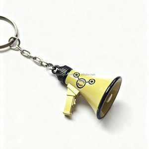 Llavero Personalizado en Forma de Cuerno de Metal 3D con Logotipo Grabado, Soporte en Blanco para Regalo, Llaveros para Amantes de los Modelos, Llaveros de Acero Inoxidable - Product Image 2