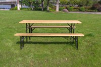 Banc de bière en plein air portable pliant ensembles de table pique-nique voyage camping jardin banquet événements table et chaise en bois ensemble de siège