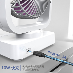 Chất Lượng cao Bàn Người Hâm Mộ Nhỏ Yên Tĩnh Hiện Đại Thiết Kế Cầm Tay Pin <span class=keywords><strong>Powered</strong></span> Người Hâm Mộ - Product Image 5