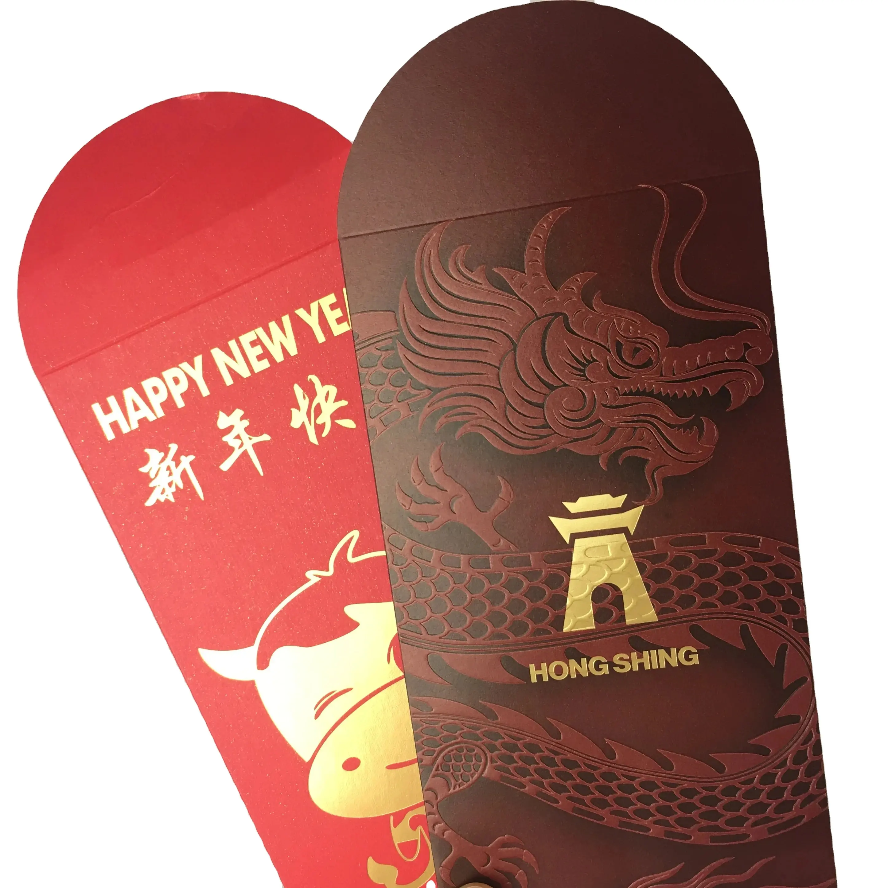 Paquete rojo personalizado Dragón Año Nuevo chino Emvelope rojo Sobre de dinero Bolsa de paquete rojo 2024