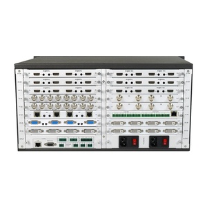 สวิตช์เมทริกซ์วิดีโอแบบโมดูลาร์ 4K60 SDI/HDBT 16x16 /DVI/VGA HD ตัวเรือนโลหะ รองรับไฟเบอร์แบบ Single-mode สำหรับการต่อจอ LCD Video Wall - Product Image 1