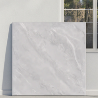 Carreau de porcelaine moderne 600x600mm gris clair marbre Premium antidérapant pour sol et mur