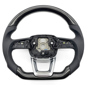 Volant en fibre de carbone pour <span class=keywords><strong>Audi</strong></span> A4 A5 8T A6 C7 A7 Q5 8R, volant universel personnalisé avec LED forgées, mise à niveau TT pour <span class=keywords><strong>Audi</strong></span> - Product Image 2