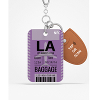 Carte de bagage d'aéroport RFID NFC personnalisée Étiquette de sac NFC Carte de bagage NFC Bagage d'aéroport Anti-perte