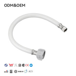 耐久性のある高品質の防爆白色網状<span class=keywords><strong>PVC</strong></span>編組衛生トイレ用フレキシブルゴム接続配管ホース - Product Image 1