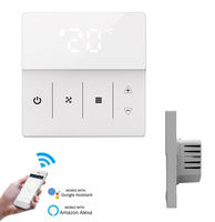 Termostato Inteligente WiFi HY609AC para Ventilador de Bobina, Control Remoto por Aplicación, Ventilador de 3 Velocidades para Hotel, Oficina, HVAC