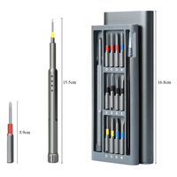 Kit de tournevis de précision portable multifonction 26-en-1 personnalisé, coque en aluminium, pour smartphones, ordinateurs et ordinateurs portables – Vente Flash