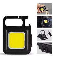 Mini Linterna LED Recargable USB para Llavero, Luz de Trabajo COB Portátil de Bolsillo, Magnética, para Senderismo y Camping al Aire Libre