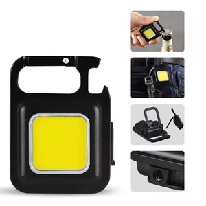 Petit Mini porte-clés rechargeable Usb Led lampe de travail Cob lampes de poche magnétiques de poche portables pour la randonnée en plein air Camping - Product Image 3