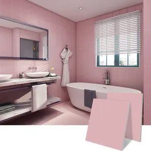 女儿浴室用粉色陶瓷墙砖