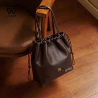 Sac à bandoulière en cuir souple de luxe pour femmes, grande capacité, avec logo personnalisé, vendu en gros