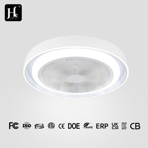 พัดลมไม้ติดเพดาน ไฟ LED แสงวอร์มไวท์ 3500K Ra80 สไตล์เรโทร ติดตั้งบนพื้นผิว 220V ขนาดใหญ่ พร้อมรีโมทคอนโทรล รับประกัน 3 ปี IP33 25000 ลูเมน - Product Image 1