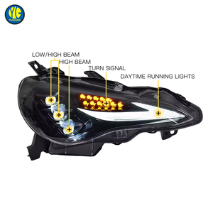Faros Delanteros YU GUANG para <span class=keywords><strong>Toyota</strong></span> <span class=keywords><strong>GT86</strong></span> y Subaru BRZ 2012-2020, Piezas de Auto Mejoradas, Faros LED RGB con Señales de Giro - Product Image 5