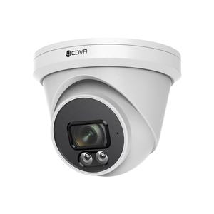 Turret luar ruangan 8MP mikrofon bawaan, kamera IP PoE deteksi wajah manusia penglihatan malam IR, pengawasan Video CCTV keamanan rumah 4K - Product Image 1