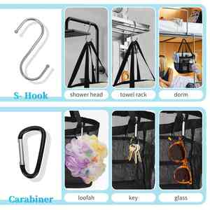 Popular <b>Shower</b> Bag with 7 Outer Pockets Women Double Handle Hanging <b>Tidy</b> Practical <b>Shower</b> - Product Image 5