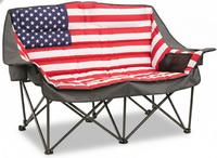 Chaise de camping pliable moderne en fer légère pour 2 personnes NBT Outdoor, portable pour la randonnée, la plage et la pêche