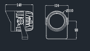 12WDC24VエクステリアLEDガーデンライトストリートフラッドライトRGBDMX512屋外建築ファサード用パワーランドスケープ照明 - Product Image 2