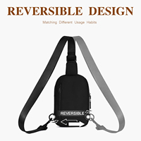 Nieuwe waterdichte schoudertas voor buiten, hardlopen, telefoon, brede band, crossbody tas, sport, yoga, heuptas voor mannen en vrouwen