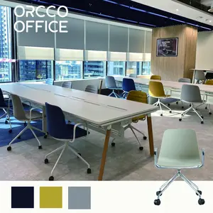 新しいトレンドデザイン作業スペース座席家具スタッフファブリックスイベル高調整可能なエグゼクティブ人間工学に基づいたオフィスタスクチェア