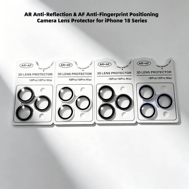 Easy Installation Eagle Eye AR+AF Anti-Fingerprint Tempered Glass Phone Camera Lens Protector Film for for iPhone 18 Pro Max