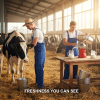 Séparateur de lait électrique 12L, 80L par heure, centrifugeuse à crème pour petite ferme laitière