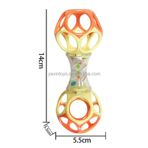 YA XIN <span class=keywords><strong>Oball</strong></span> Shaker hochet <span class=keywords><strong>jouet</strong></span> infantile début éducatif saisir secouant colle douce dentition main cloche hochet pour bébé - Product Image 6