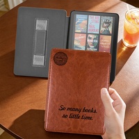 Étui pour Kindle en cuir PU gravé au laser, personnalisé pour Kindle Paperwhite 2024, 12e génération, design sur mesure, étui de protection pour l'école