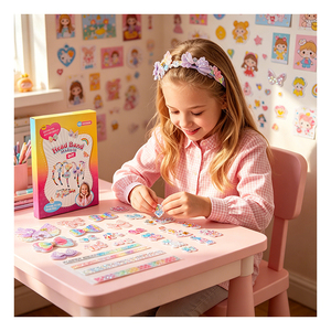 Kit de Fabrication de Bandeaux Princesse pour Filles – Nœuds à Paillettes, Autocollants Arc-en-ciel, Fleurs en Mousse – Fournitures de Fête, Cadeau, Jouet - Product Image 4