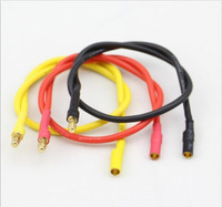 16AWG 300mm fils d'extension de fiche banane 3.5mm connecteur de balle plaqué or en plastique pour avion RC Drone moteur sans balais ESC