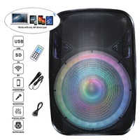 Sistema de altavoces PA de Audio profesional de 15 "y 800W, caja de sonido BT, juegos de Karaoke TWS, altavoz de alta potencia + iluminación, Bocina Parlante