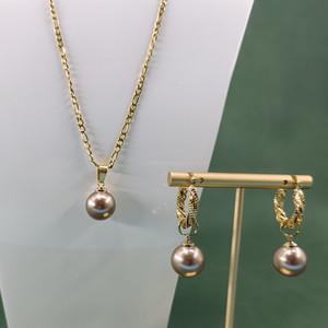 Set di <span class=keywords><strong>Collana</strong></span> e Orecchini Placcati Oro Stile Hawaiano Samoa Marshall Impermeabili e Resistenti allo Sbiadimento <span class=keywords><strong>con</strong></span> <span class=keywords><strong>Perle</strong></span> Hawaiane per Donne - Product Image 6