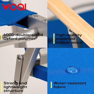 WOQI เฟอร์นิเจอร์กลางแจ้งอลูมิเนียมอัลลอยด์แบบพกพาพับเก้าอี้ชายหาดตกปลาและปิกนิกเก้าอี้ <span class=keywords><strong>Kmit</strong></span> - Product Image 4