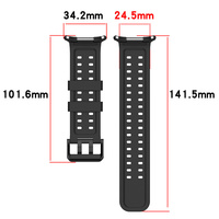 Bracelet de montre intelligente en silicone pour Watch Ultra 2, bande élastique respirante avec fermeture auto-agrippante, remplaçable