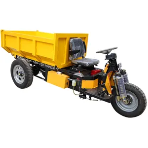 LK270 traktor listrik dewasa, dumper kecil, sepeda roda tiga untuk kargo, truk dumper mini
