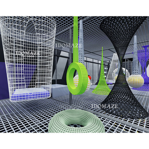 Peralatan Taman Bermain Dalam Ruangan Komersial Bersertifikat City Games dengan Trampolin, Dinding Panjat, dan Lintasan Tali - Product Image 5