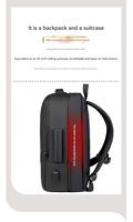 Özel Logo Baskılı Su Geçirmez İş Bilgisayar Seyahat Sırt Çantası USB'li Genişletilebilir Laptop Sırt Çantaları Erkekler İçin