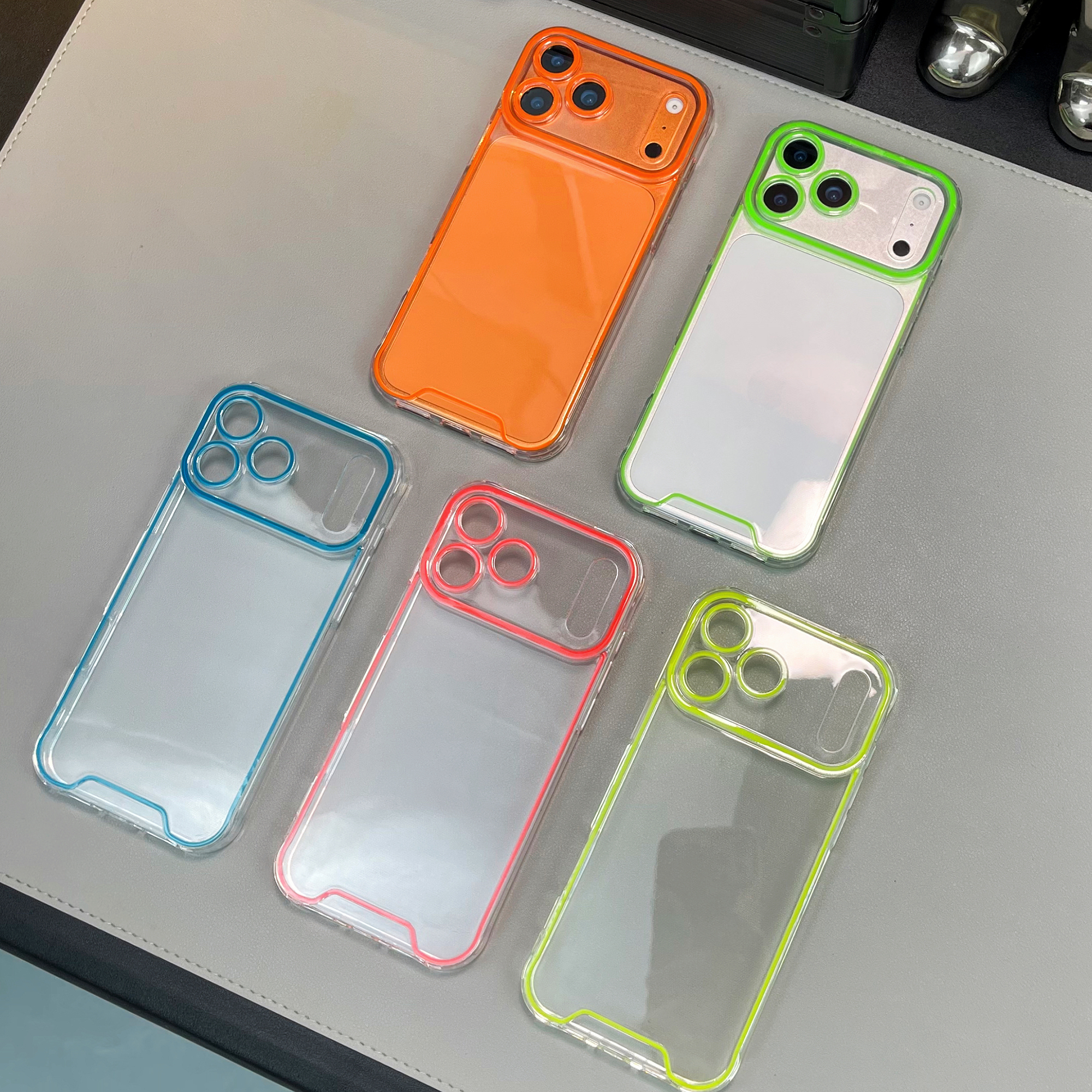 Night Light Luminous TPU Soft Phone Case for IPhone 17 pro max Fluorescent Neon Mobile Phone Accessories for iphone 13 14 15 16 · image 2