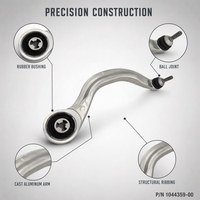 Bras de suspension inférieur avant robuste OEM d'usine, gauche et droit, pour Tesla Model 3, référence 1044359-00
