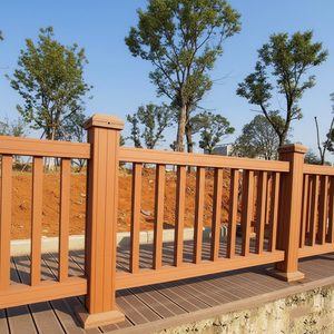 Colonne WPC 90*45mm au design moderne, écologique et longue durée de vie pour garde-corps/rampe de terrasse (composite bois-plastique) - Product Image 1