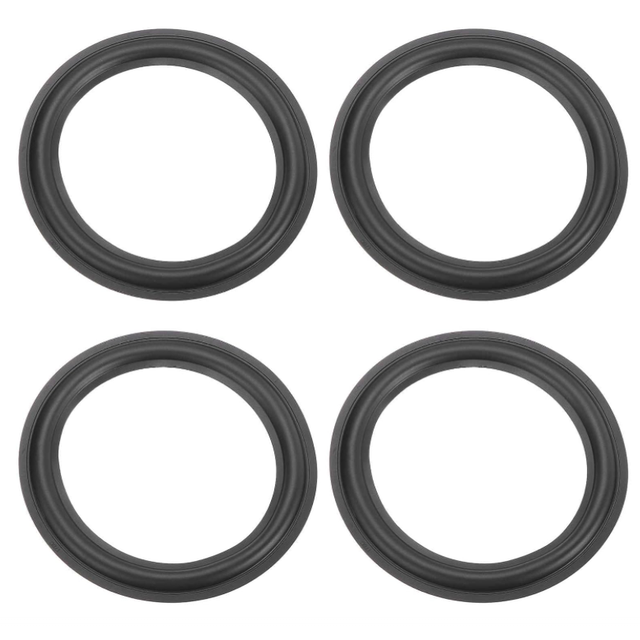8 Inch Rubber Speaker Edge Surround Rings 195x139mm(IDxOD) Perforated Subwoofer Rings Replacement Parts for Speaker Repair